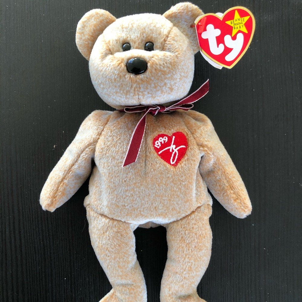 TY Beanie Baby SIGNATURE TEDDY Bear ERRORS IN TAG